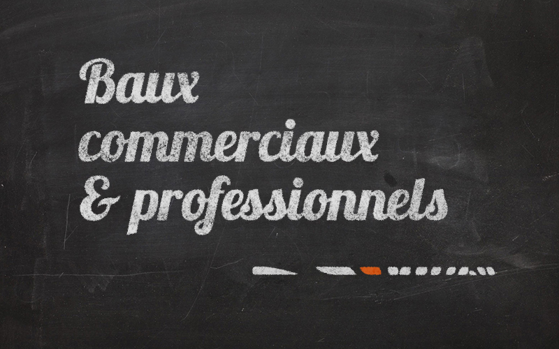 Droit des baux commerciaux et professionnels